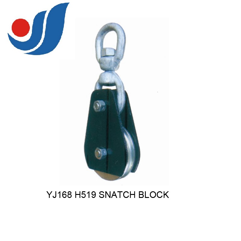 YJ168 H519 SNATCH BLOCK WITH SWIVEL EYE