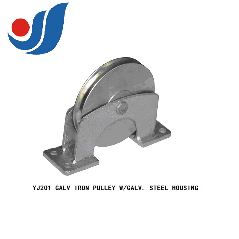 YJ201 GALV PULLEY WITH STEEL HOUSING